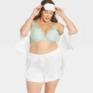 Women's Auden Smooth Lace Plunge Push-Up Bra